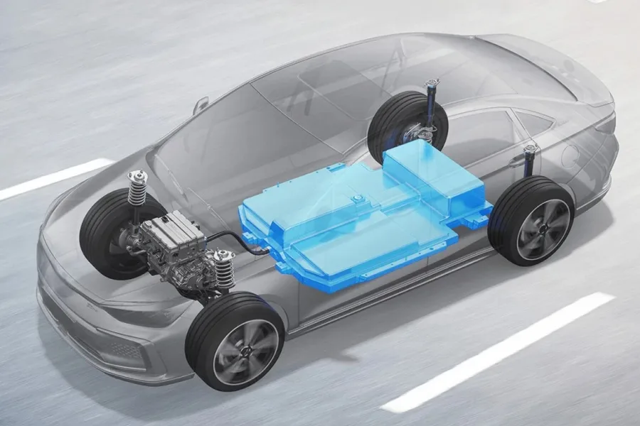 BAIC EU5: un sedán eléctrico ideal para el servicio público en Colombia 2 BAIC EU5 Colombia conjunto motriz eléctrico