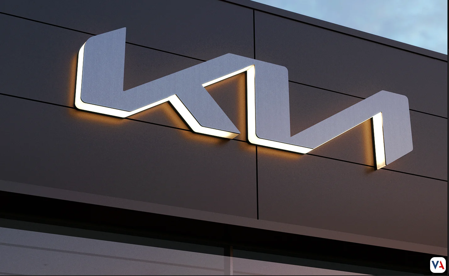 KIa Logo frente vitrina