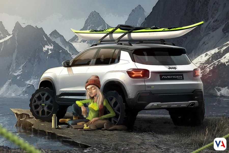 Jeep Avenger 4xe sketch diseño