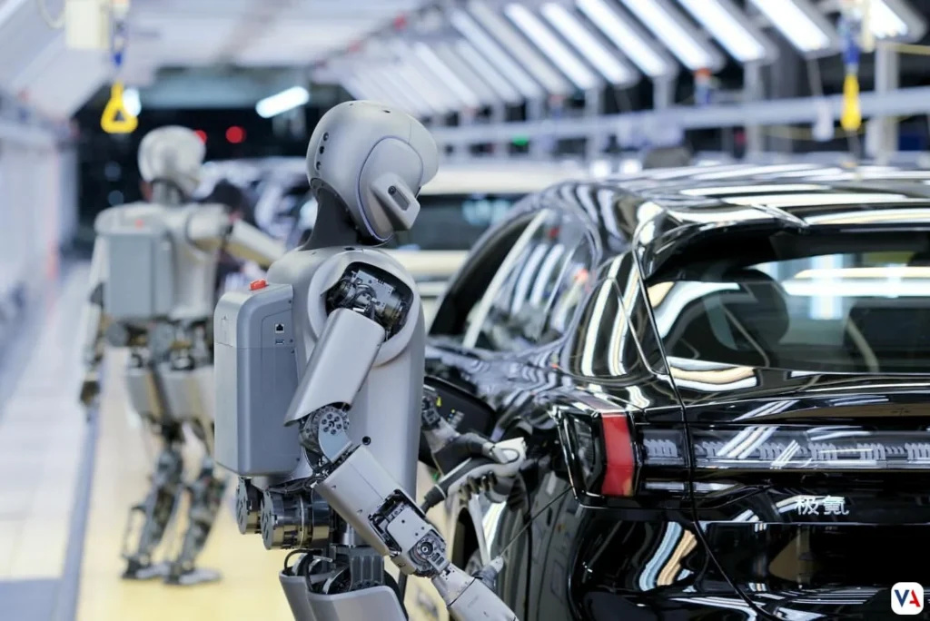 Zeekr: pioneros en la fabricación de autos con robots humanoides 4 zeekr-Robots-Humanoides