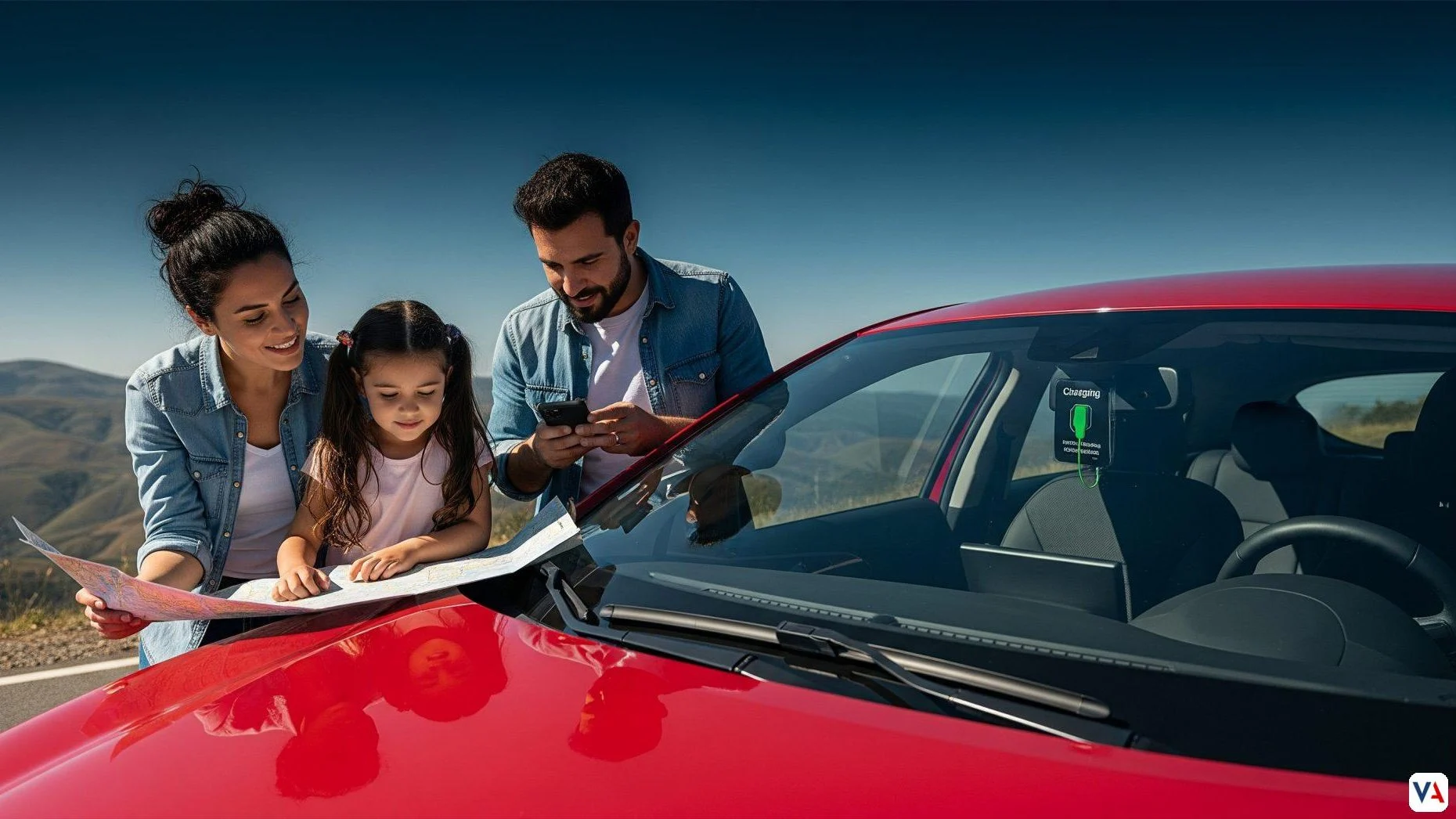 Viaje en carro eléctrico