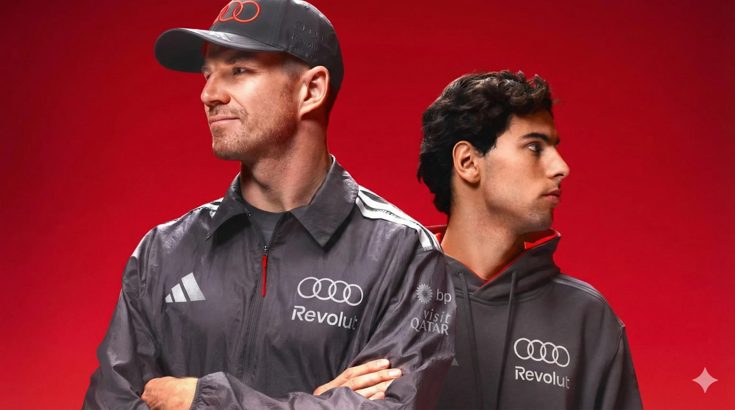Lanzamiento oficial: Colección Audi Revolut F1 Team x adidas. Más de 160 artículos de moda motor disponibles en el nuevo portal del equipo y adidas.