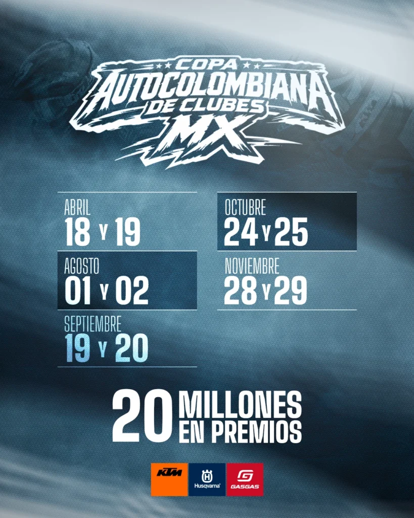 Copa Autocolombiana de Clubes MX 2026 la competencia de motocross y enduro que desafía los límites del off-road colombiano 3 Descubre todo sobre la Copa Autocolombiana de Clubes MX 2026, la competencia de motocross y enduro que reúne a los mejores clubes y pilotos off-road de Colombia.