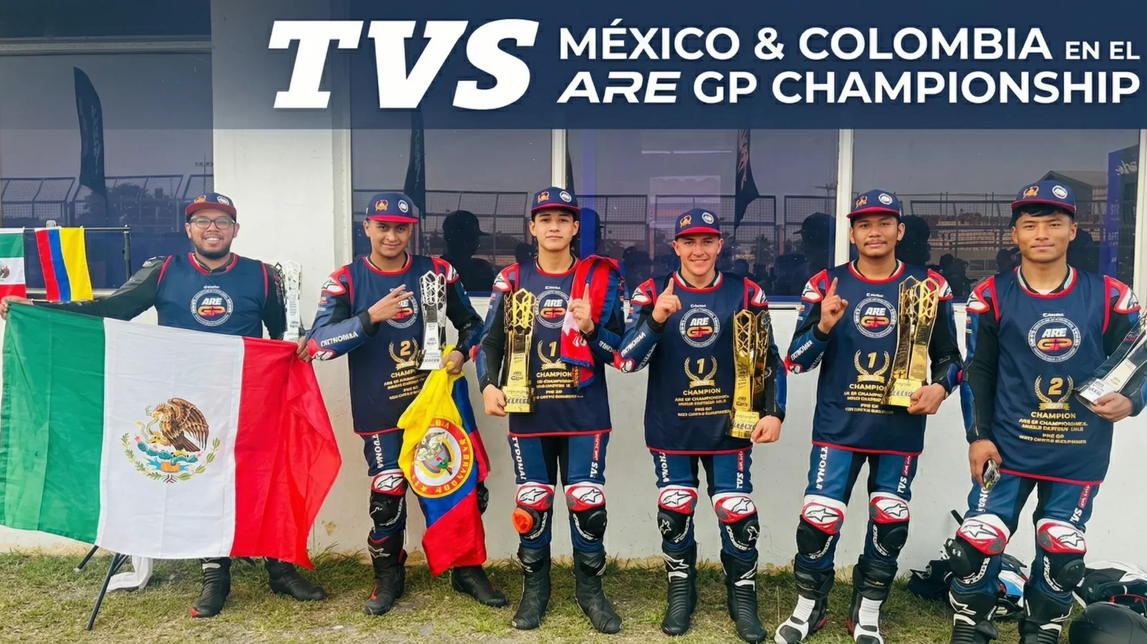 TVS Motor ARE GP India Colombia doble podio destaca el salto competitivo de los pilotos colombianos con primer y segundo lugar en la final mundial en India.