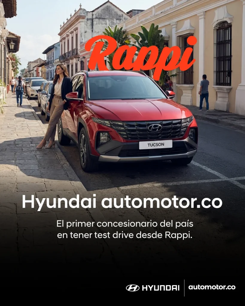 Solicita tu test drive Hyundai a domicilio fácil desde Rappi. Prueba la Tucson o Kona y vive una experiencia única. Conoce más detalles aquí.