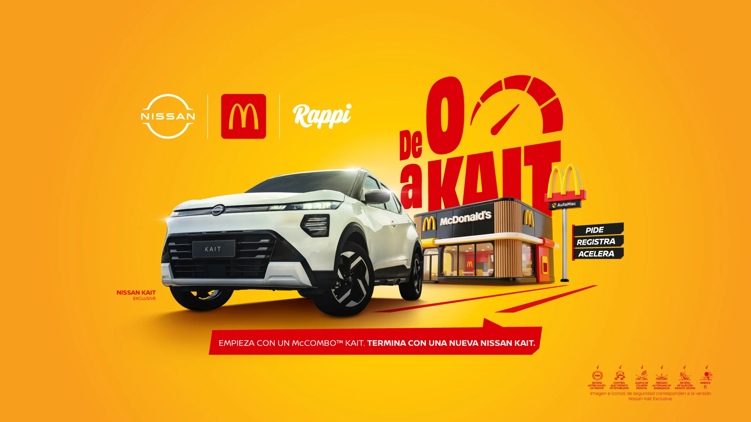 El Nissan Kait 2027 redefine los SUV con seguridad avanzada y una alianza estratégica con Rappi y McDonald's. Conoce todos los detalles aquí.
