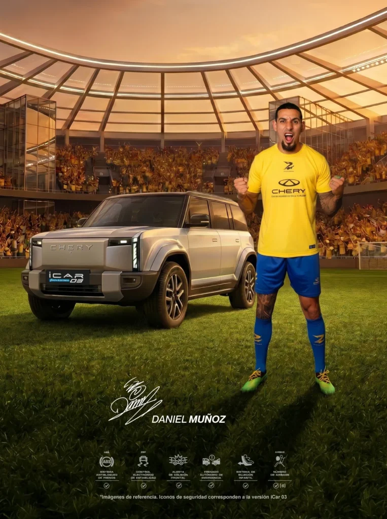 nuevo embajador de Chery Chery