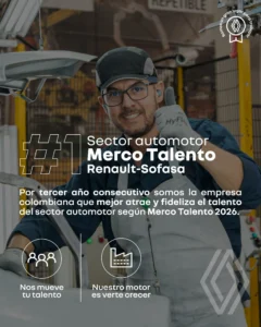 Renault-Sofasa en Merco Talento 2026 Renault