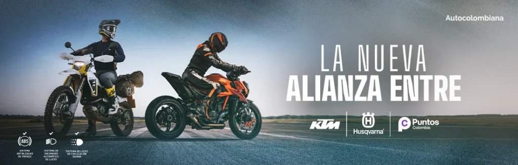 Alianza KTM Husqvarna y Puntos Colombia