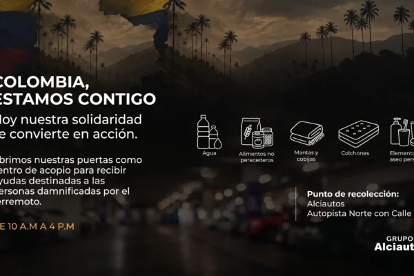 Descubre cómo la Ayuda de Alciautos de Grupo Alciautos facilita la recolección y transporte de donaciones esenciales para damnificados en Colombia. ¡Colabora ahora!