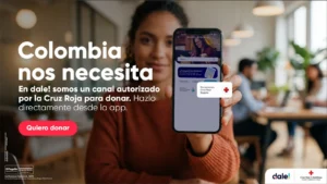 donación de dale! a la Cruz Roja Grupo Aval