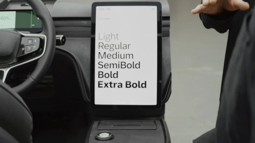 nueva tipografía de Volvo Volvo