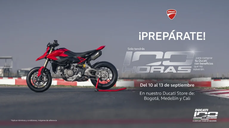 Celebración de los 100 años de Ducati, Ducati 100 Horas: la celebración del centenario de la marca llega a Colombia