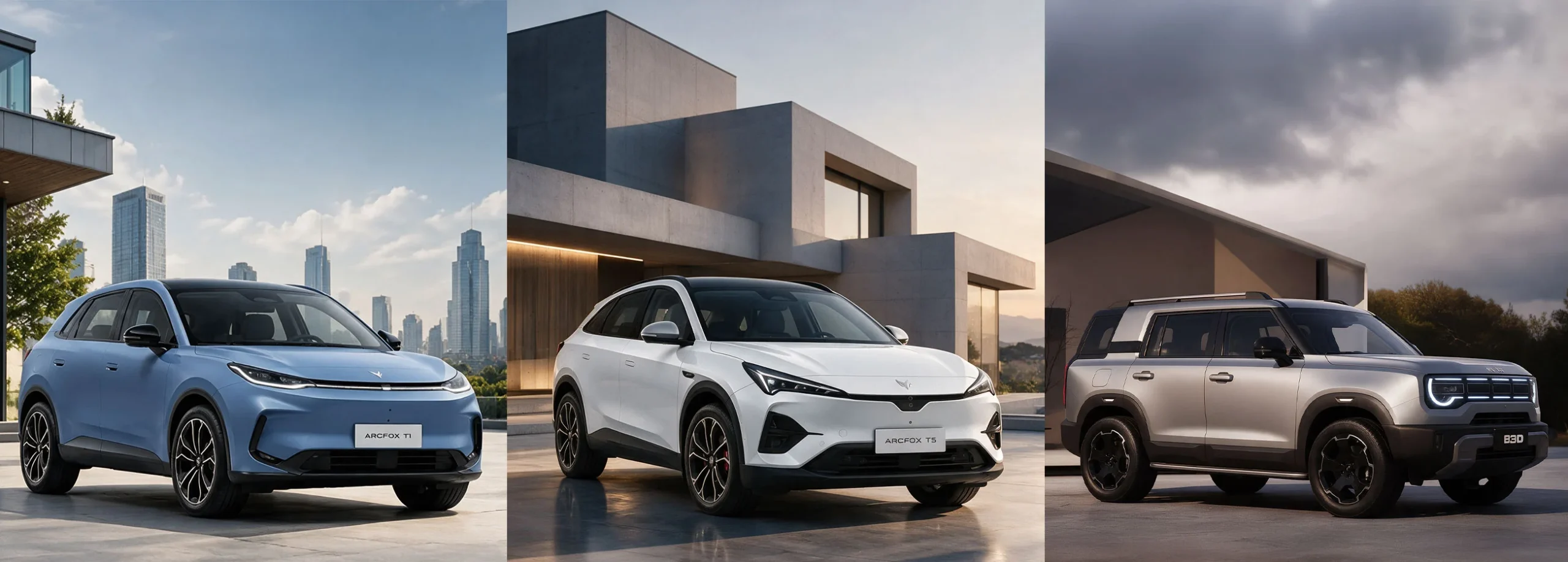 ARCFOX y BAIC: ARCFOX T1, T5 y BAIC B30 SUVs