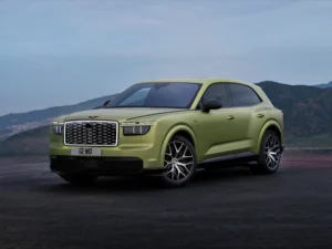 Bentley Torcal: Bentley Bentayga frontal en color verde