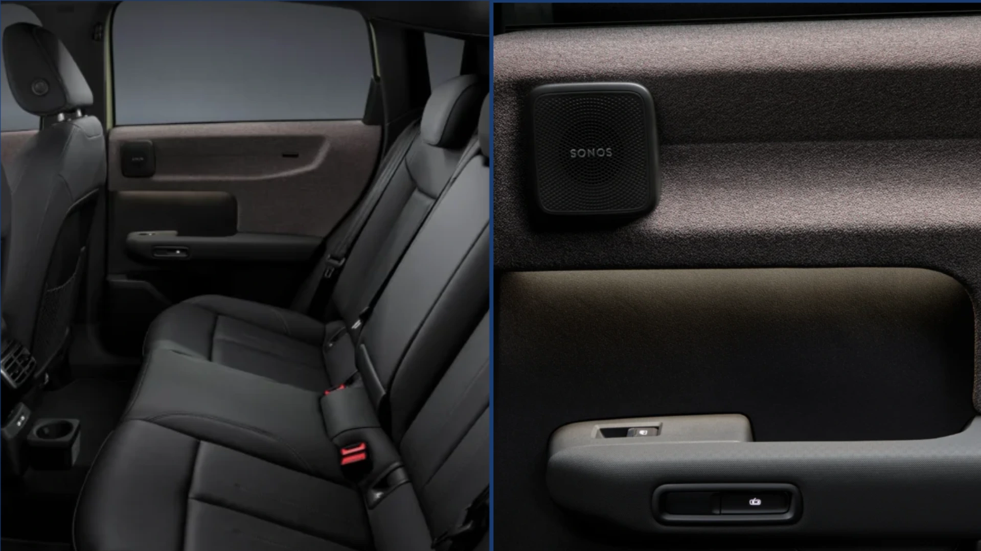 Composición editorial del Audi A2 e-tron, destacando su interior con asientos negros y detalles de diseño. Fotografía profesional para ObservAuto.