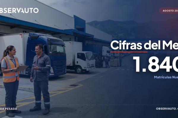 Venta de vehículos de carga en Colombia Agosto 2026