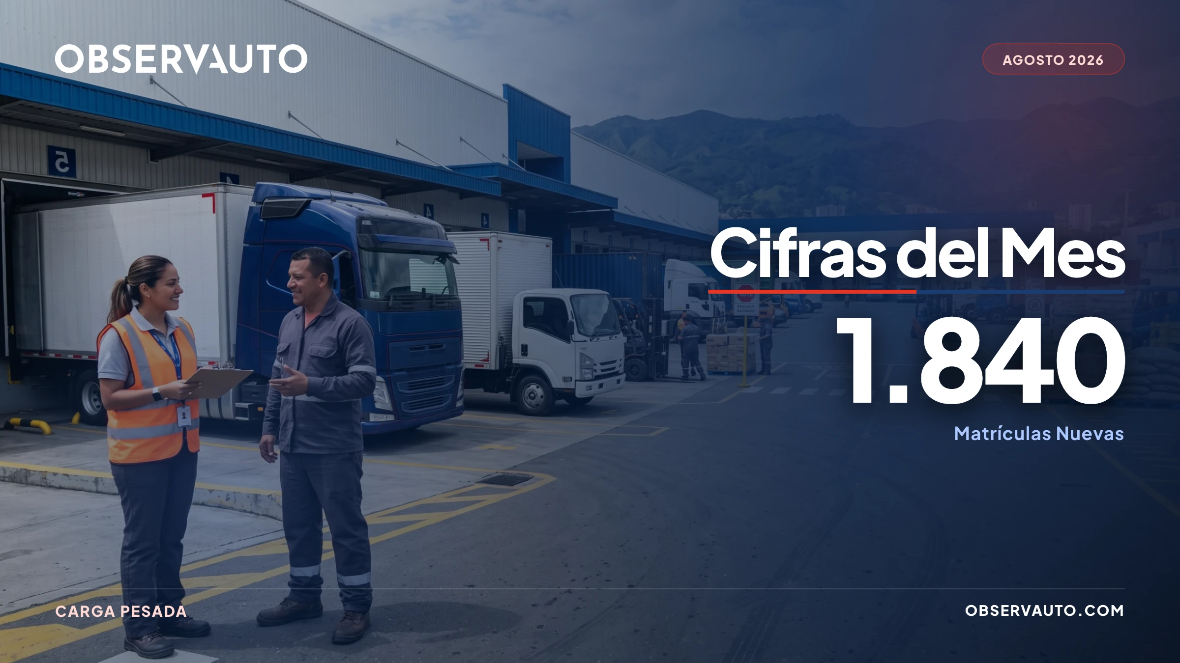 Venta de vehículos de carga en Colombia Agosto 2026
