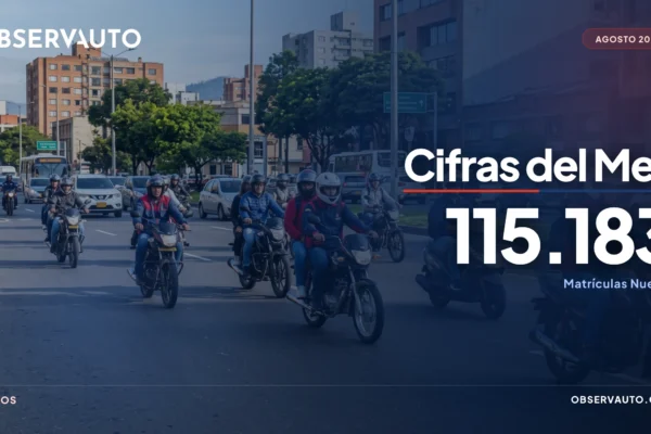 Venta de motos en Colombia Agosto 2026