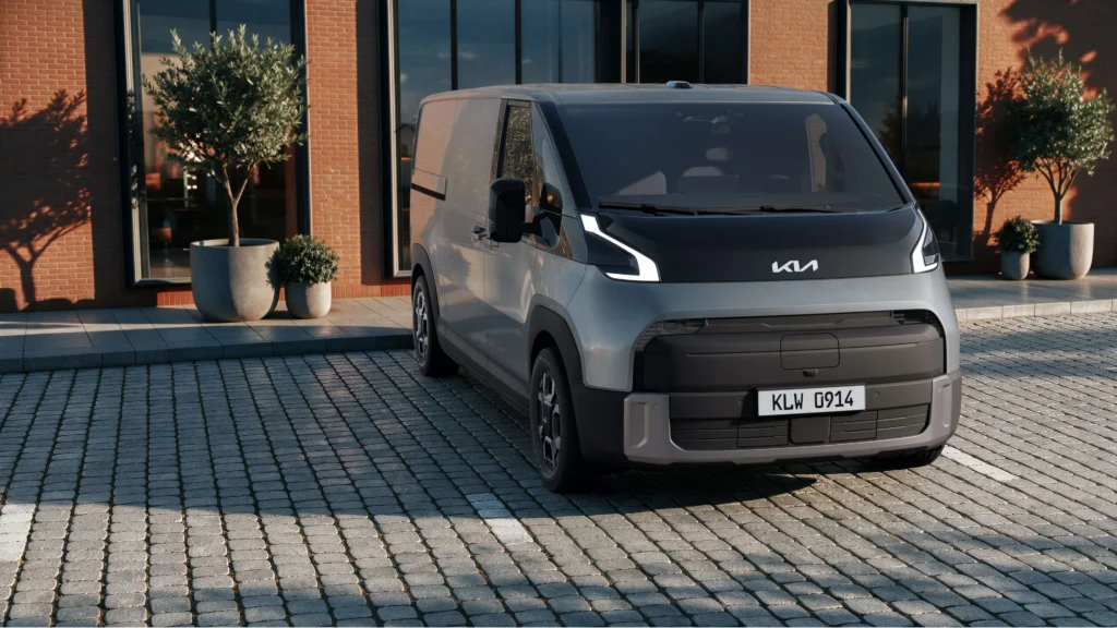 Kia PV7: ampliando horizontes en la movilidad eléctrica comercial 2 Kia PV7 Cargo van eléctrica frontal