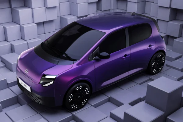 Nissan Pixo concept, vista frontal, diseño futurista.