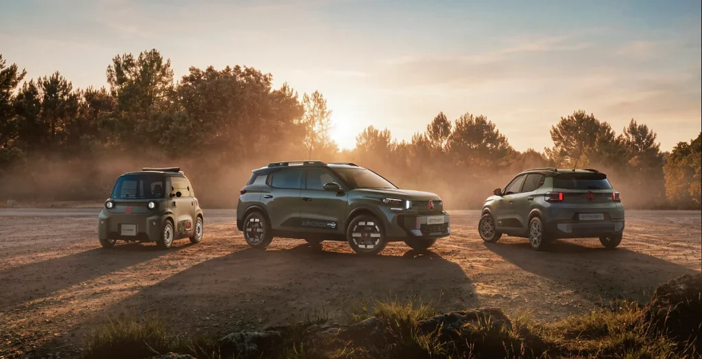 Citroën Outdoor: Citroën C5 Aircross y AMI con rines y luces LED.