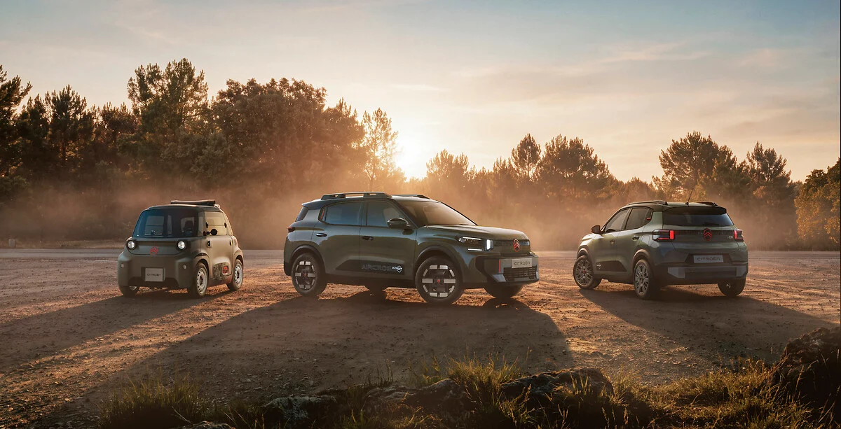 Citroën Outdoor: Citroën C5 Aircross y AMI con rines y luces LED.