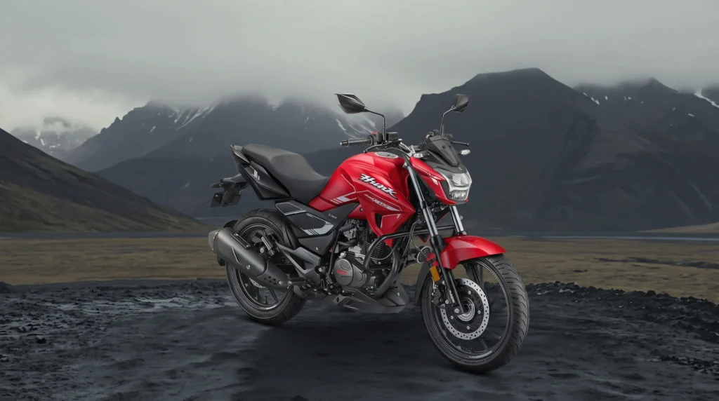 Hero Hunk: Más de 41.500 motos vendidas en Colombia y nuevas ediciones especiales 3 La motocicleta Hero Hunk exhibe su diseño urbano con iluminación LED y frenos de disco delanteros de 276 mm.
