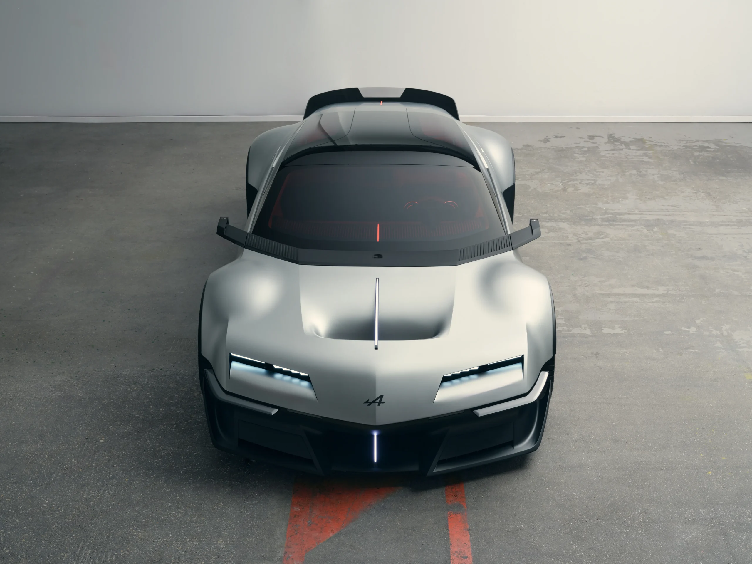 Alpine A310 VISION: el renacimiento de un clásico deportivo francés 8 Alpine A310 VISION frontal, faros LED escalonados.