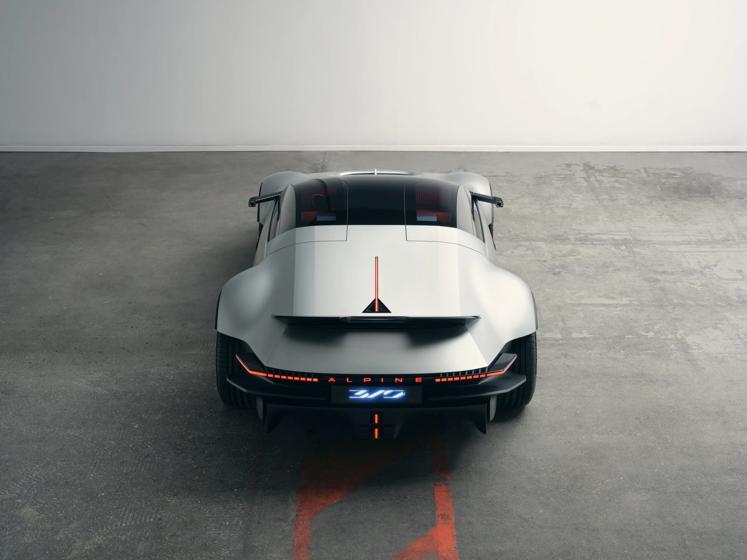 Alpine A310 VISION: el renacimiento de un clásico deportivo francés 4 Vista trasera Alpine A310 VISION concepto luces LED
