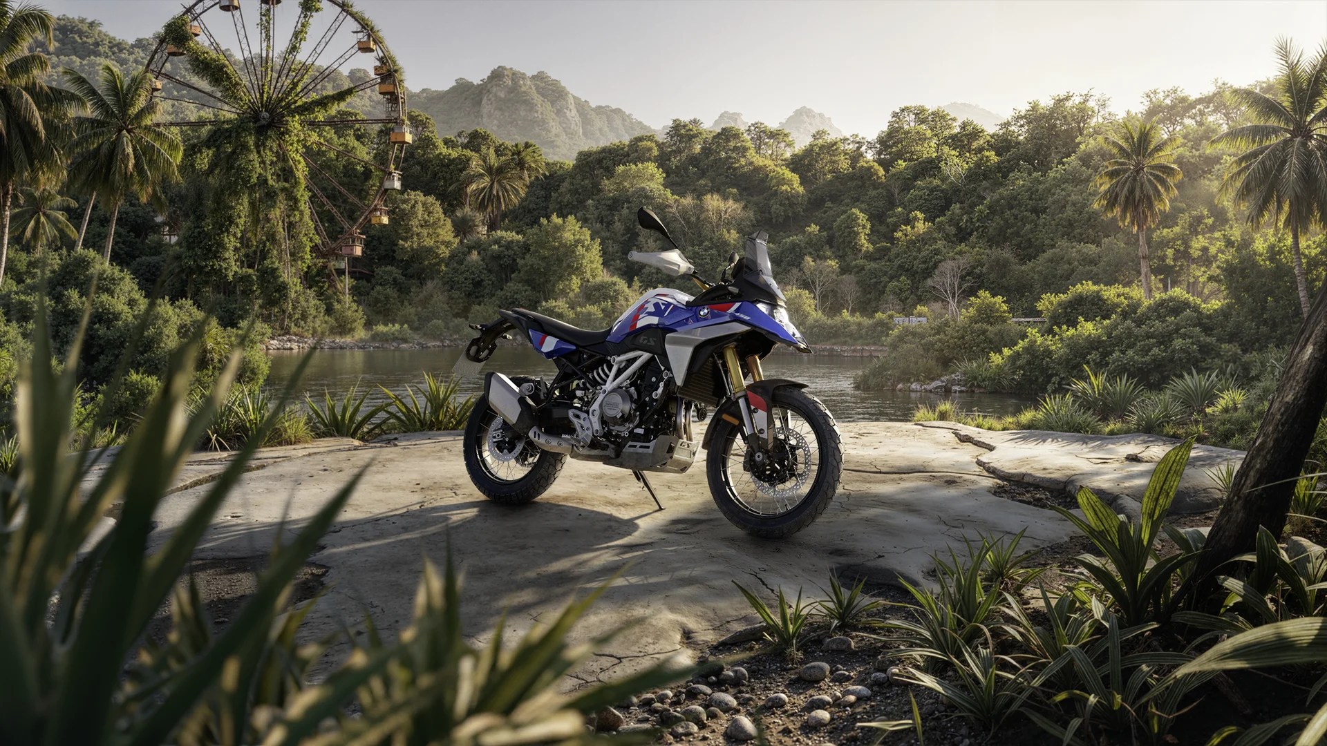 BMW F 450 GS aventura naturaleza tropical