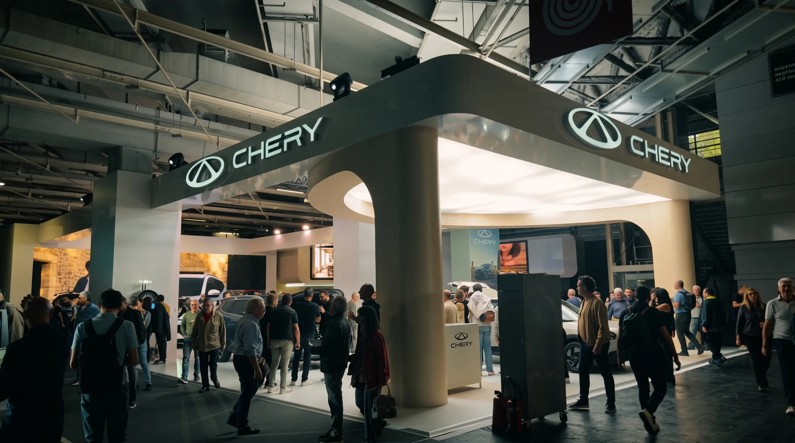 Chery Q: Pabellón de Chery en el Salón del Automóvil de París 2026.