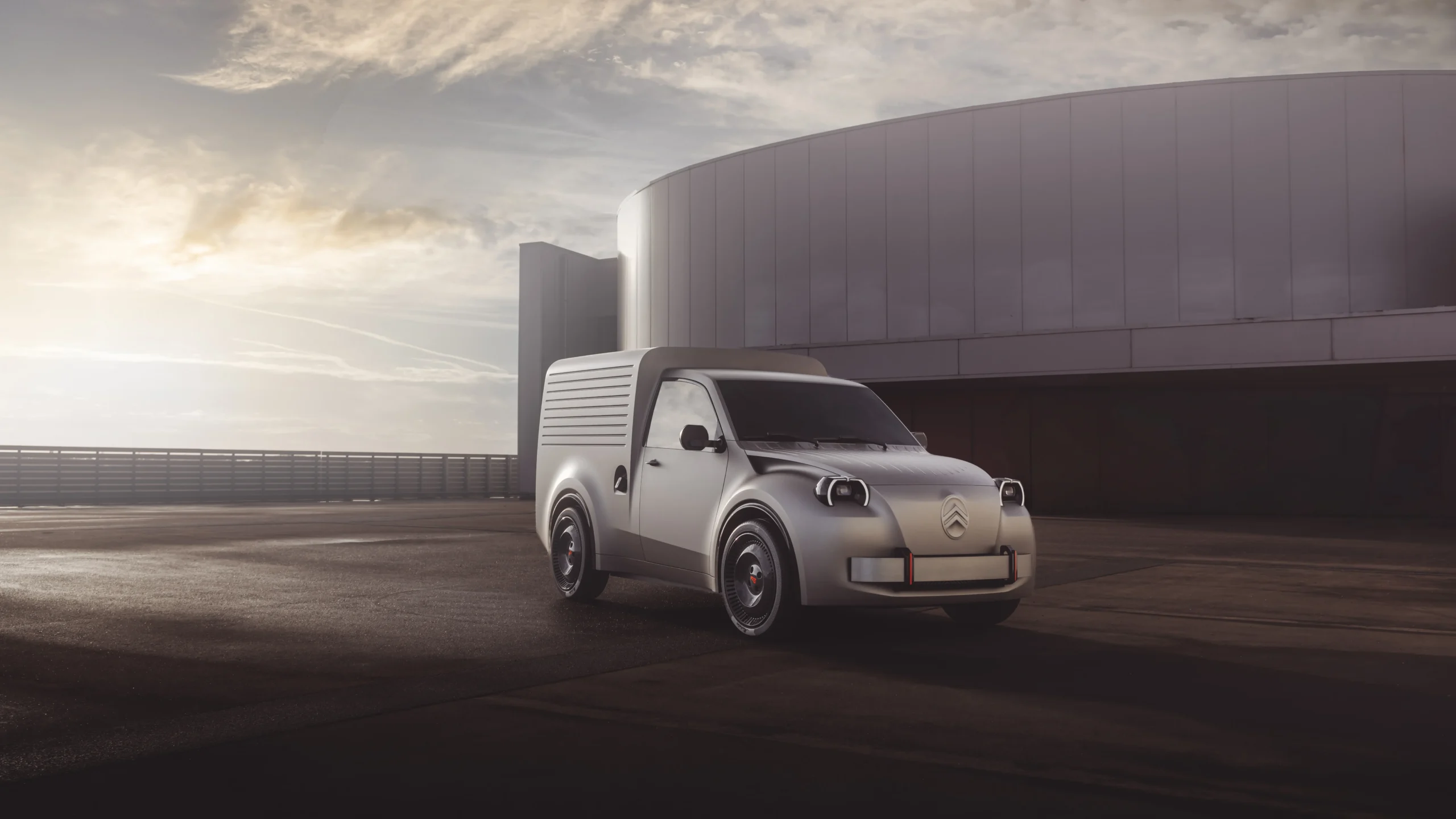 Citroën 2 CV Fourgonnette Concept: un renacer eléctrico con espíritu nostálgico 3 Citroën 2 CV Fourgonnette Concept: Citroën 2CV Fourgonnette Concept vista frontal.