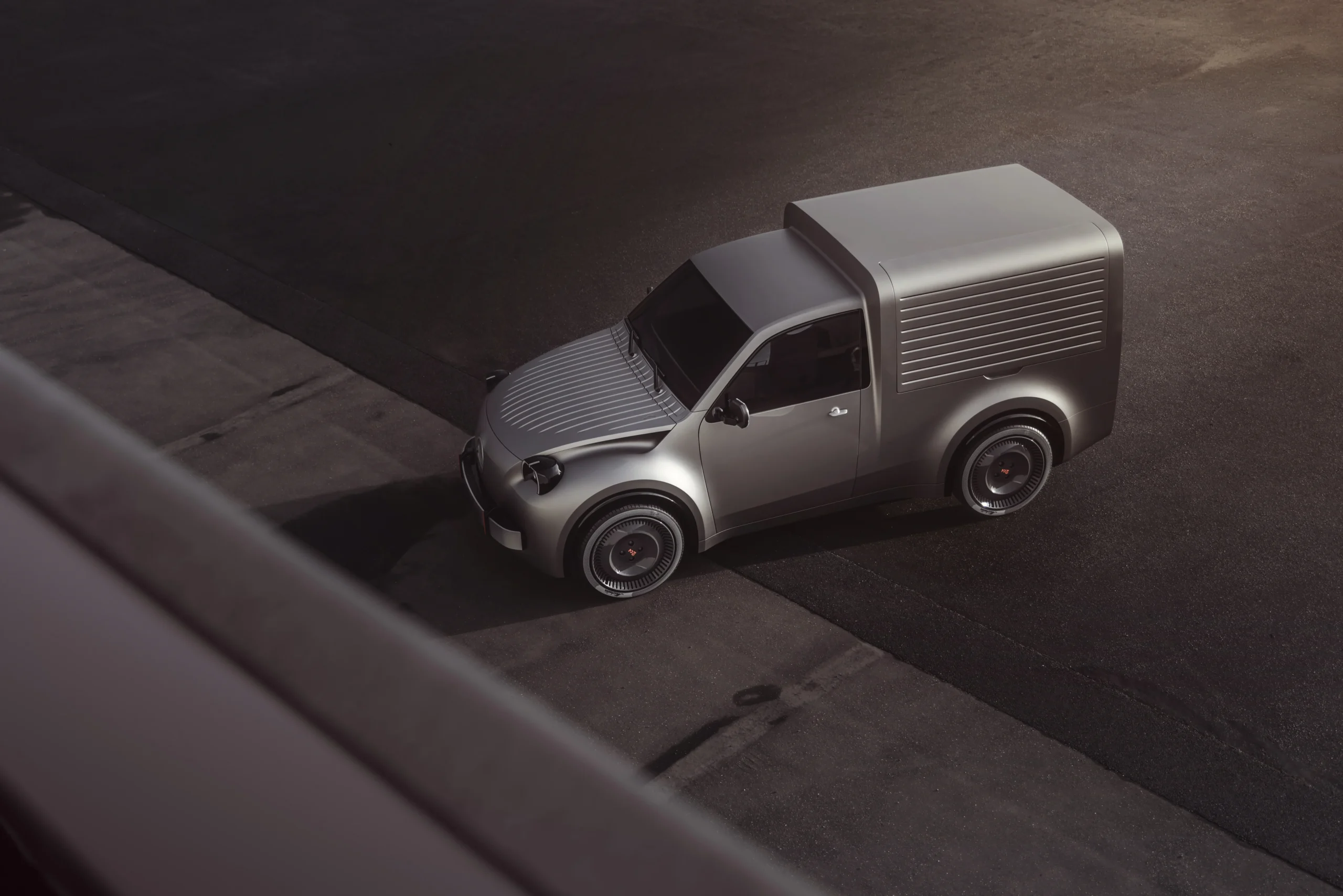 Citroën 2 CV Fourgonnette Concept: un renacer eléctrico con espíritu nostálgico 6 Citroën 2 CV Fourgonnette Concept: Vista superior del Citroën 2CV Fourgonnette Concept.