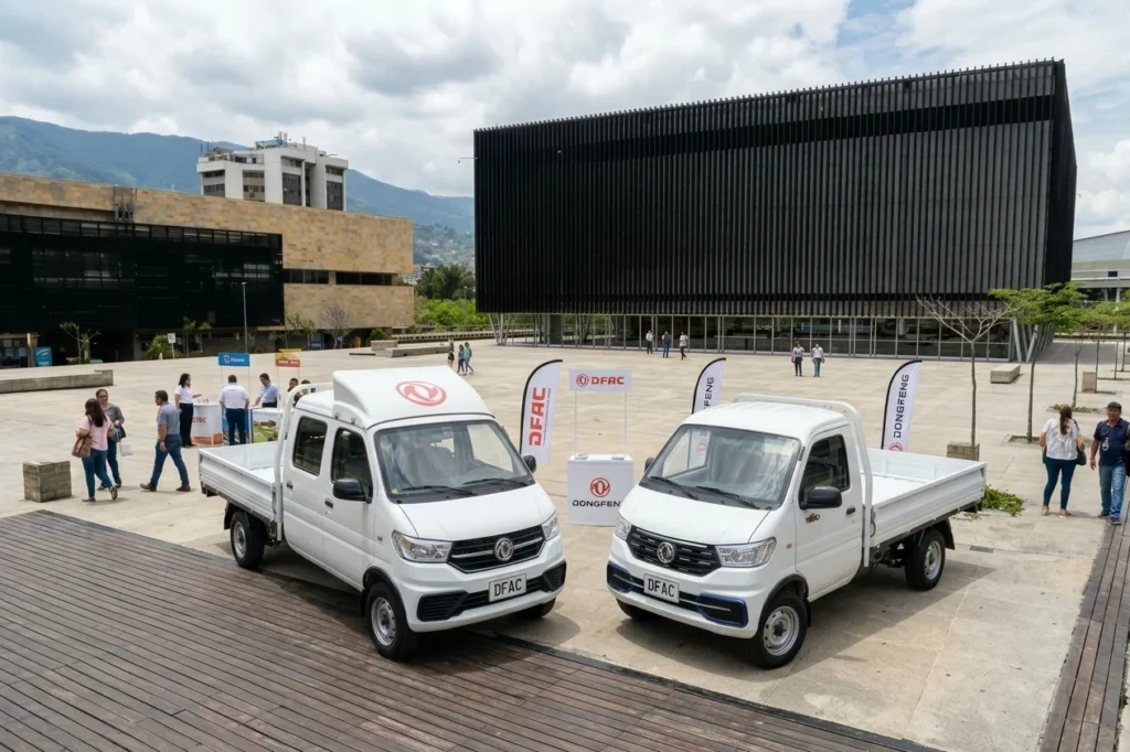 DFAC Capitán W GNV: Camionetas DFAC | Dongfeng Capitán W en evento automotriz.