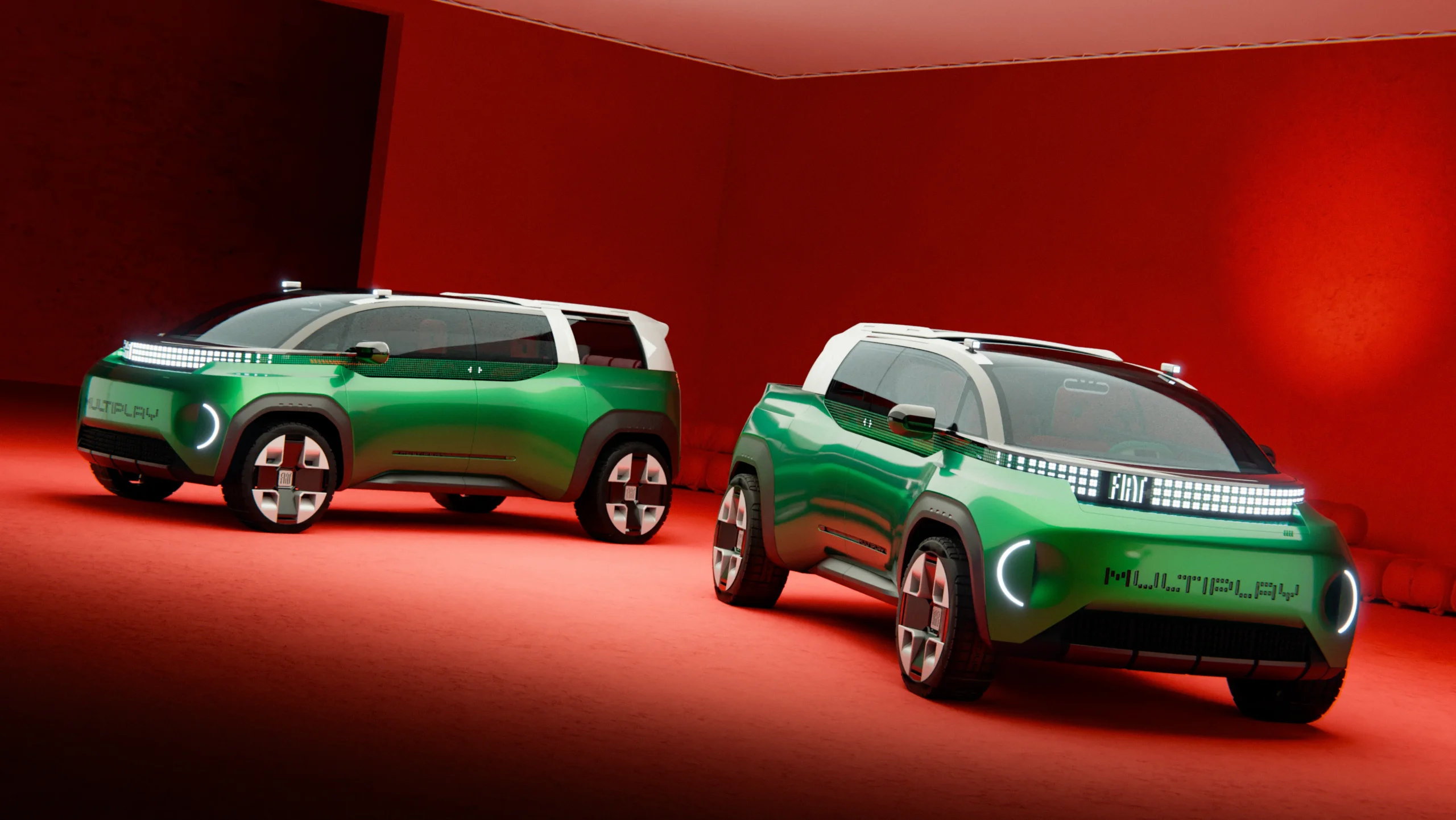 FIAT Multiplay concept en escenario rojo.