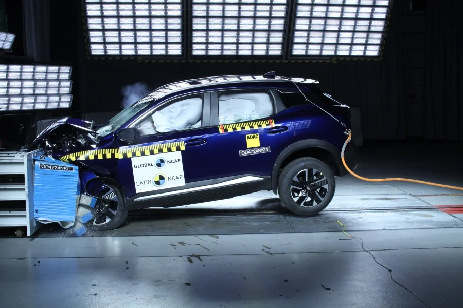 Nissan Kicks: Vehículo en prueba de impacto de Global NCAP.