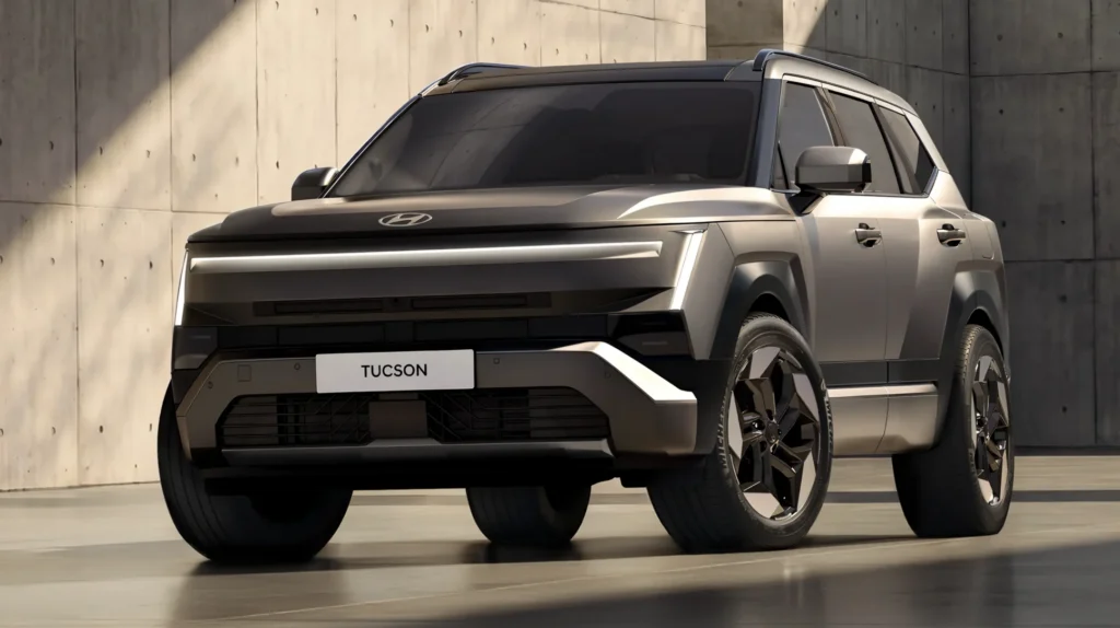 Hyundai Tucson 2024 con luces LED frontales.