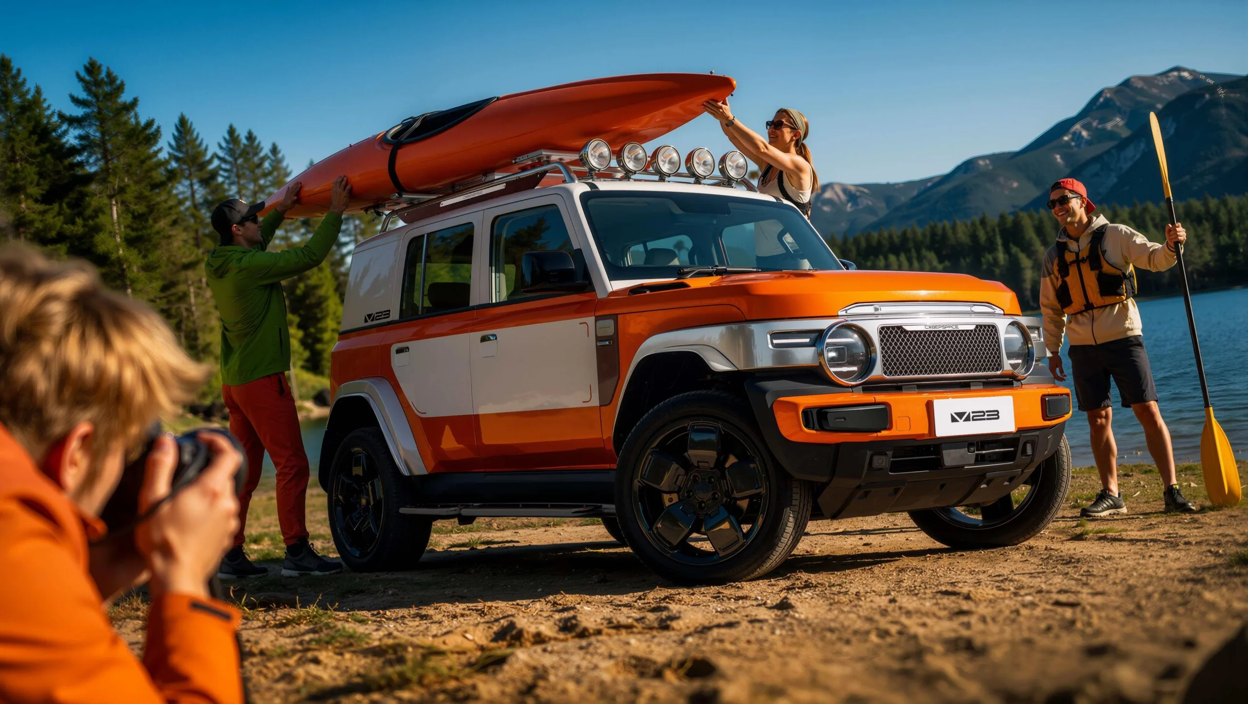iCAUR V25: iCAUR V23, kayak en techo, aventura