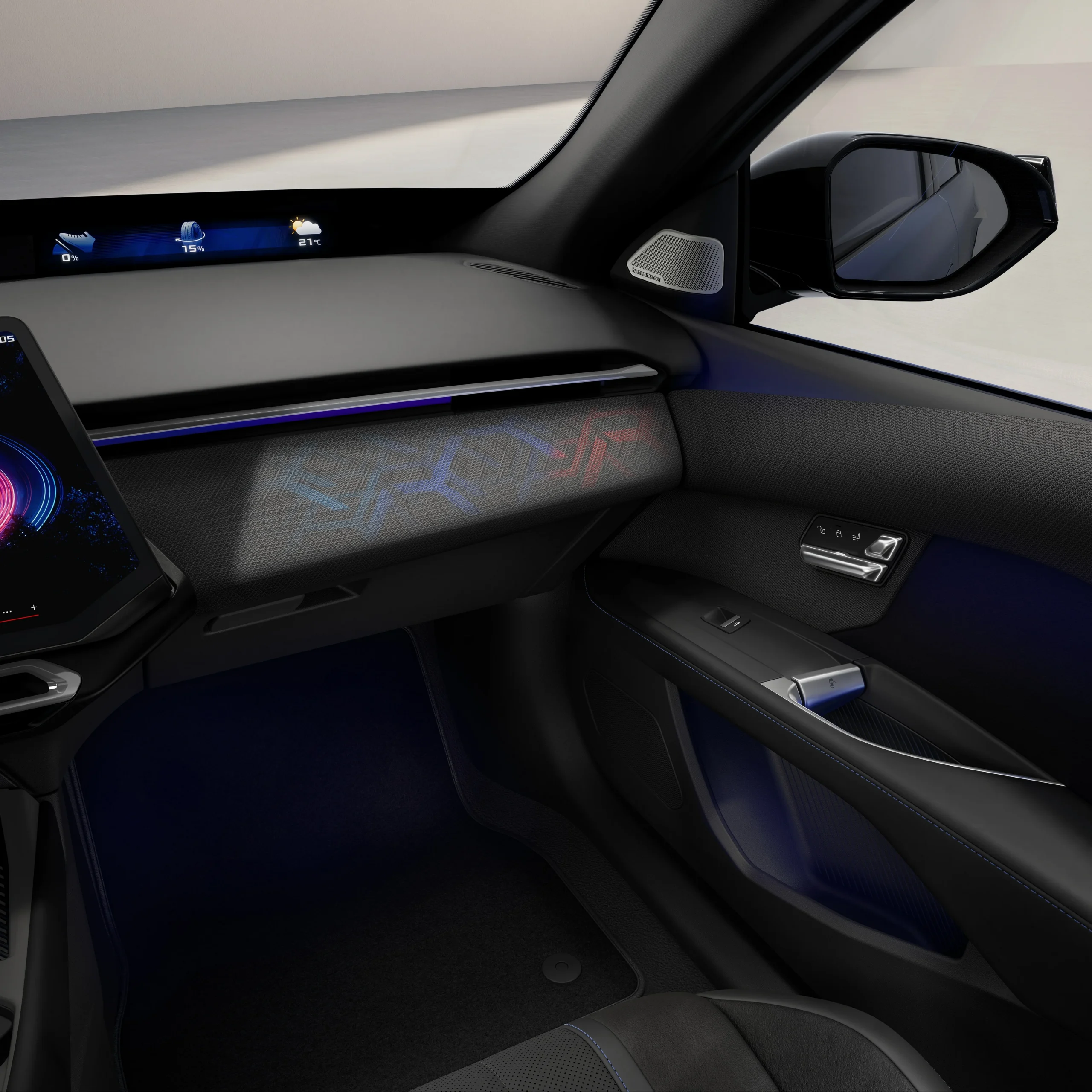 BMW Serie 3: la icónica saga se electrifica y redefine la deportividad 10 BMW Serie 3: Interior de vehículo con pantalla digital y detalles de diseño.