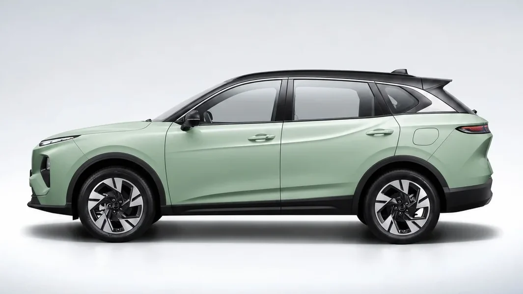 JOYEE S08: el nuevo SUV híbrido que llega a Colombia con gran autonomía 6 SUV eléctrico Joyee S08 color verde menta.