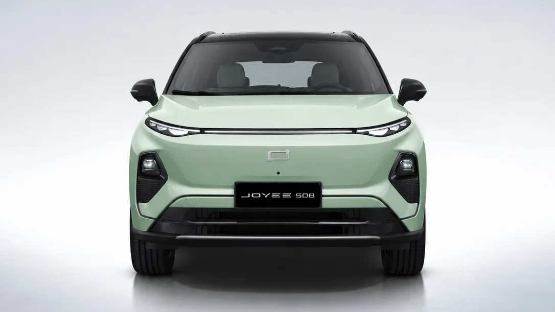 JOYEE S08: el nuevo SUV híbrido que llega a Colombia con gran autonomía 7 SUV eléctrico Joyee S08 color verde menta.