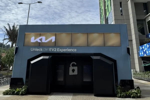 Kia EV2 Experience stand en CityU Bogotá