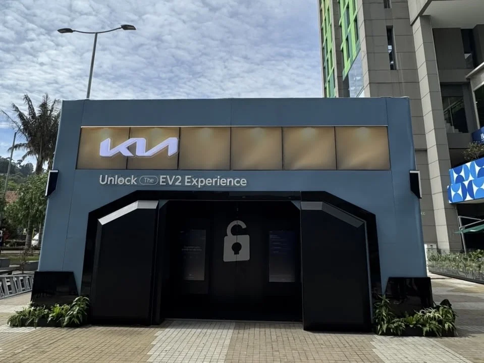 Kia EV2 Experience stand en CityU Bogotá