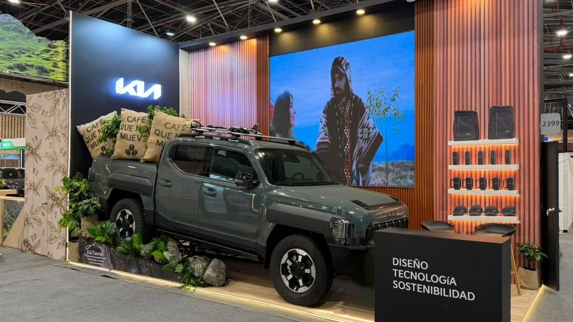 Kia Tasman en exposición Cafés Colombia Expo
