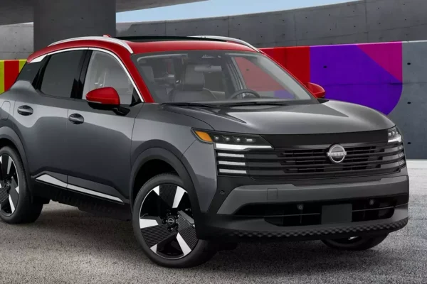 Nissan Kicks 2025 frontal gris bitono