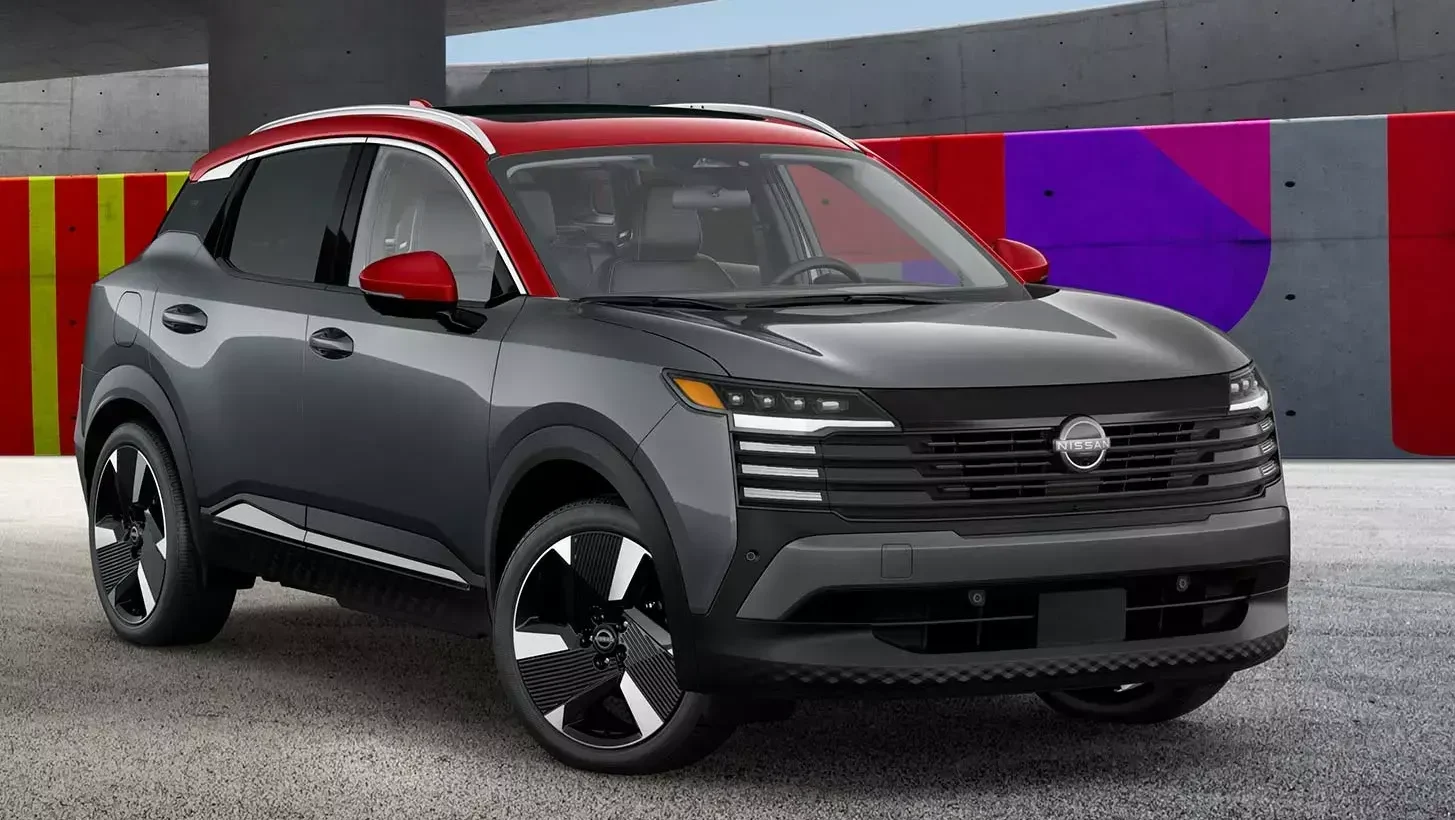 Nissan Kicks 2025 frontal gris bitono