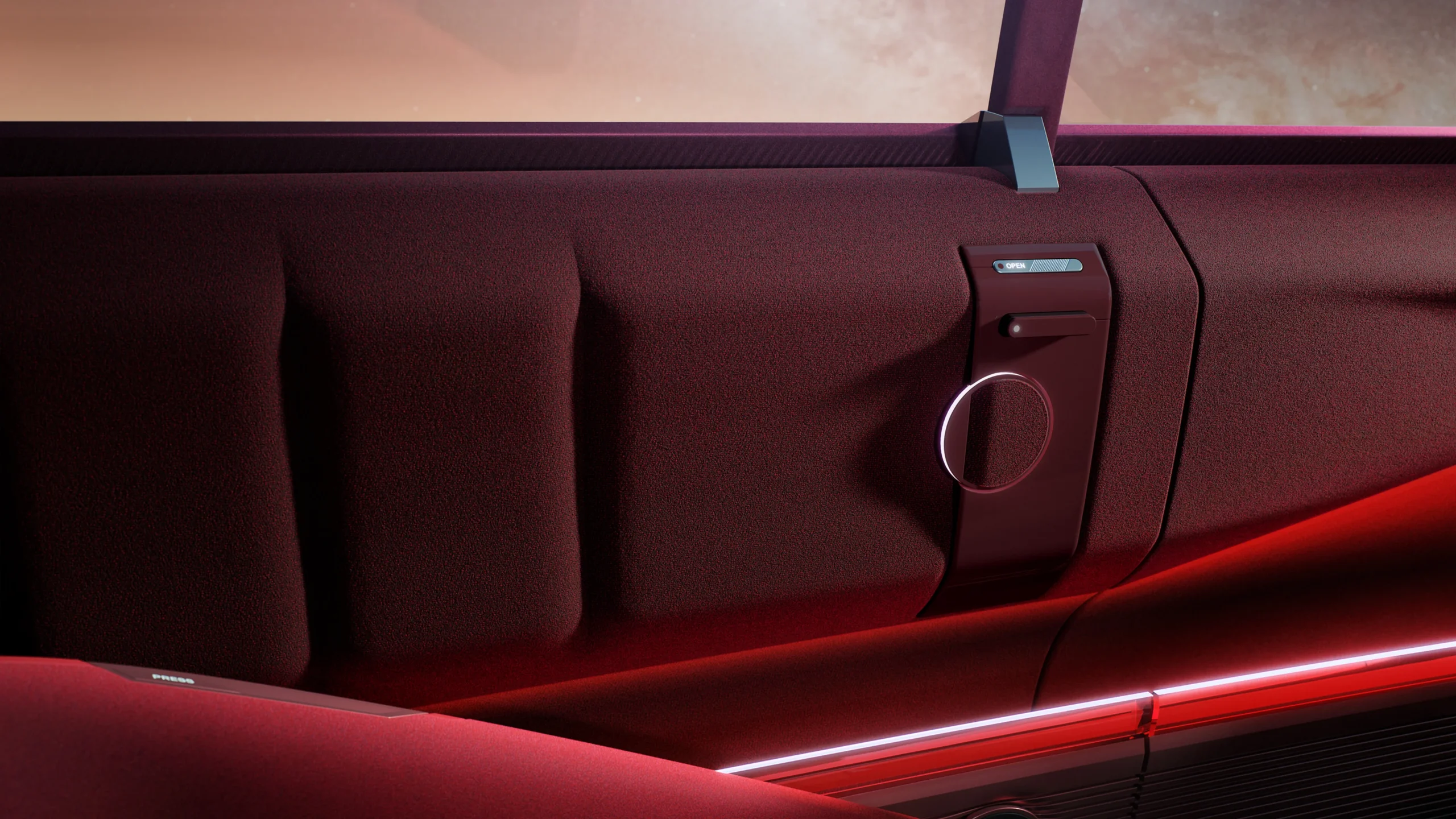 Renault E-Space Concept: una visión contemporánea para la movilidad familiar del futuro 6 Interior del Renault E-Space Concept, detalles de puerta.
